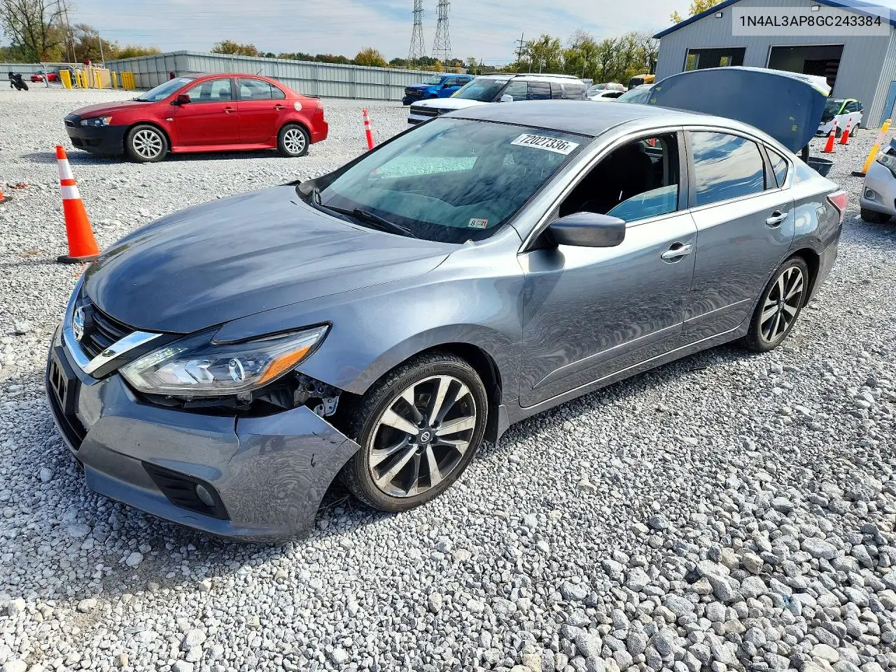 NISSAN ALTIMA 2016, VIN 1N4AL3AP8GC243384
