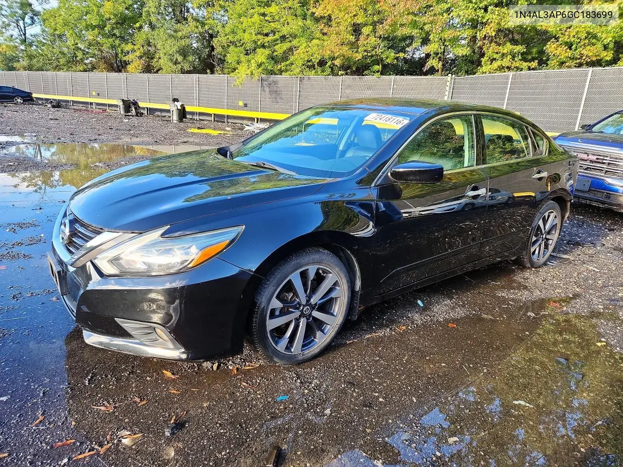 NISSAN ALTIMA 2016, VIN 1N4AL3AP6GC183699