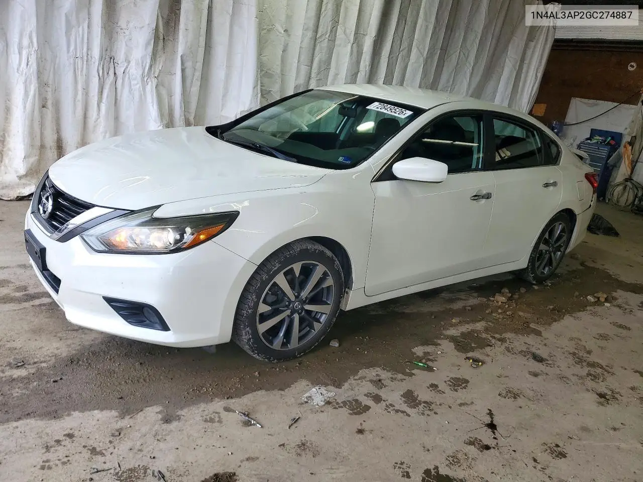 NISSAN ALTIMA 2016, VIN 1N4AL3AP2GC274887
