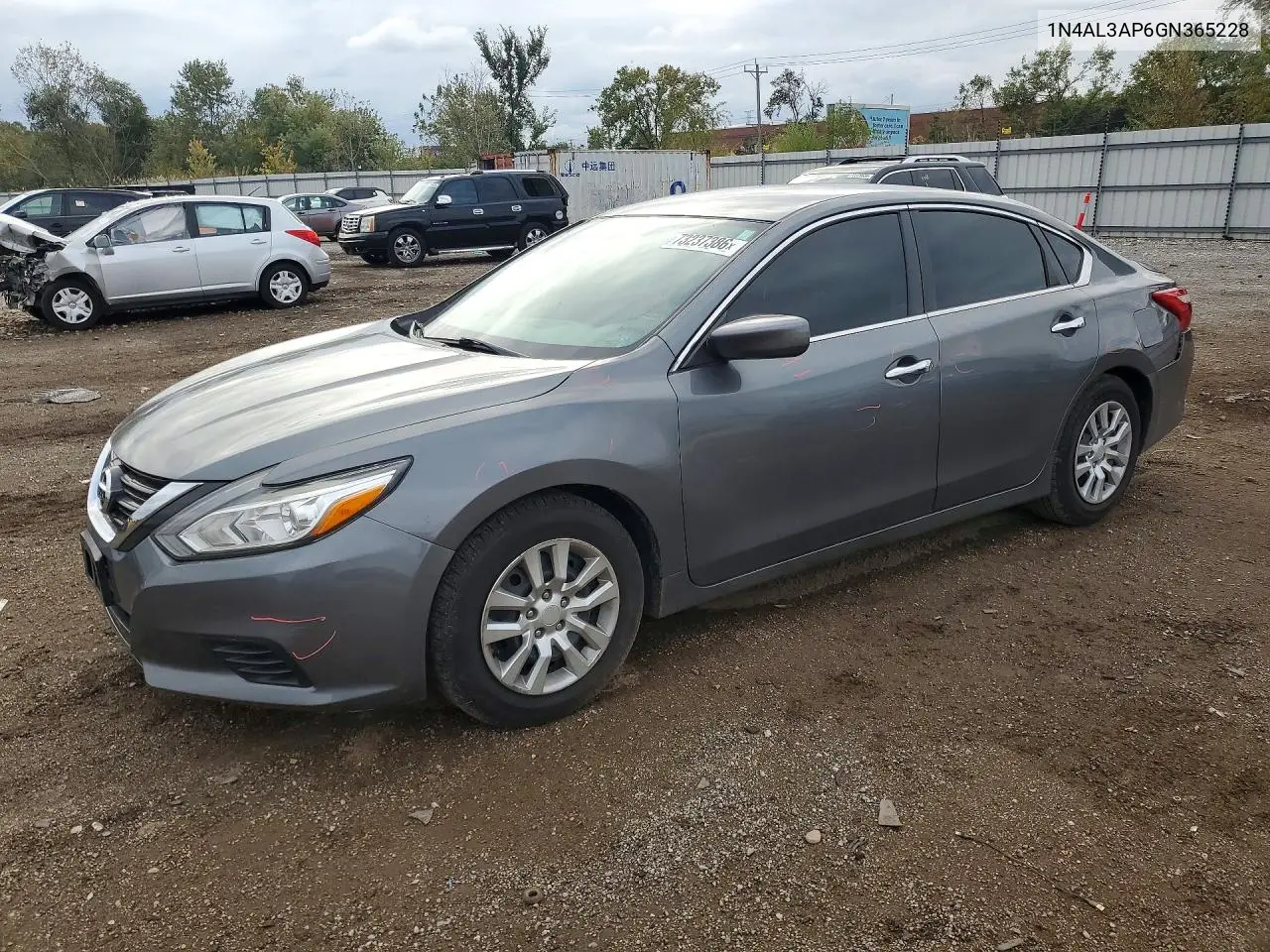 NISSAN ALTIMA 2016, VIN 1N4AL3AP6GN365228
