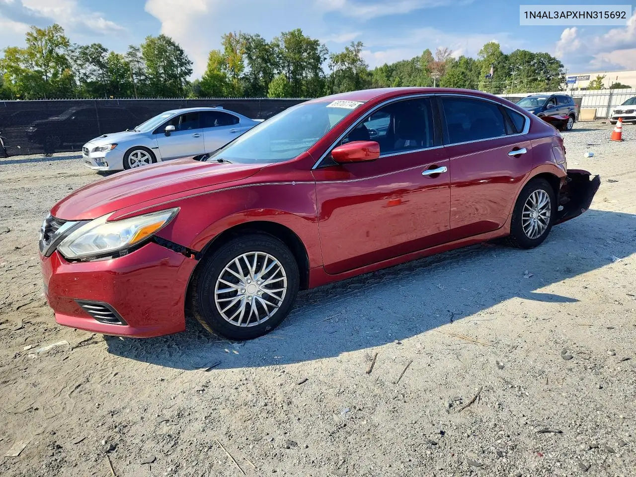 NISSAN ALTIMA 2017, VIN 1N4AL3APXHN315692