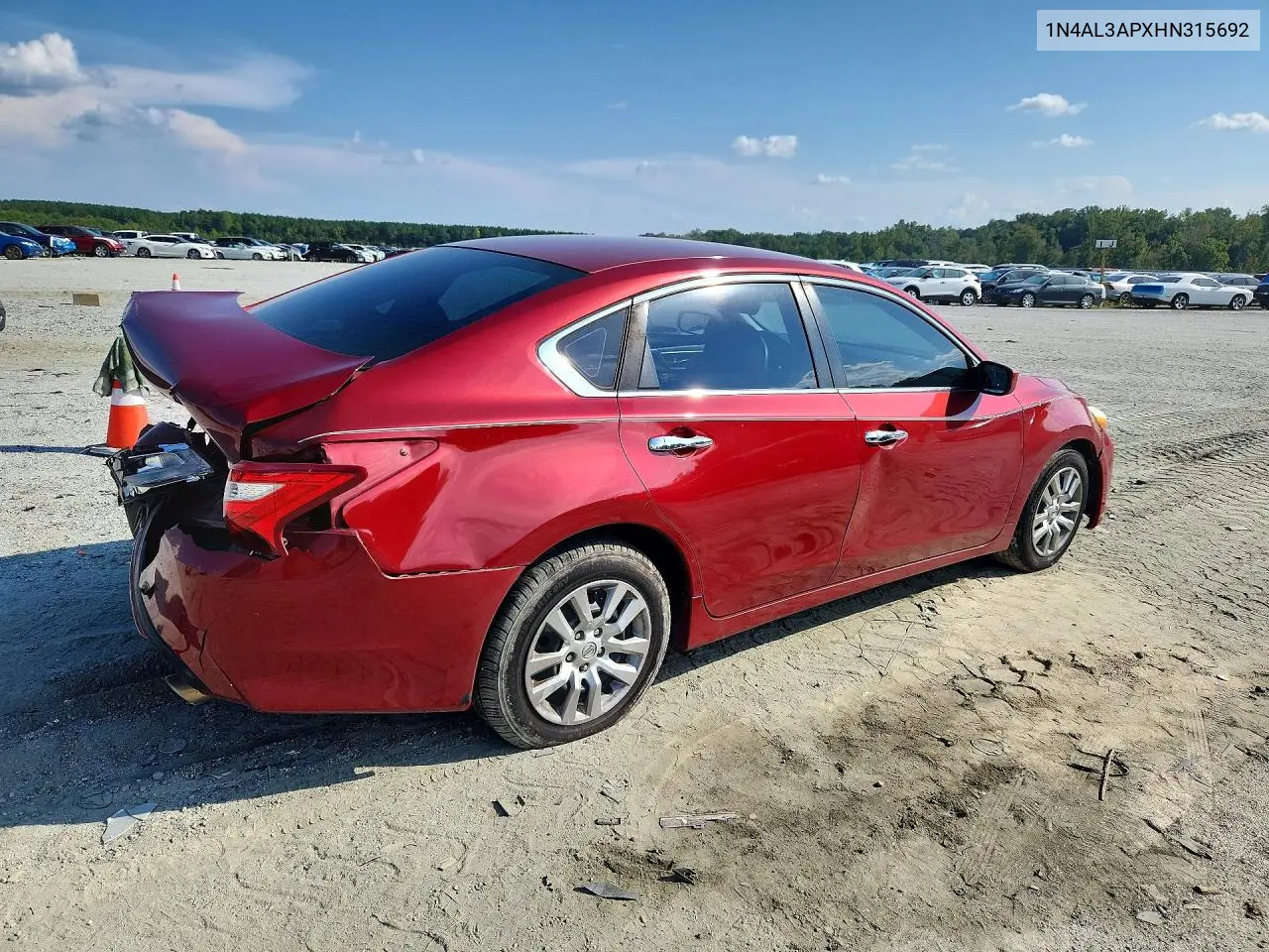 2017 NISSAN ALTIMA VIN 1N4AL3APXHN315692 — фото 3
