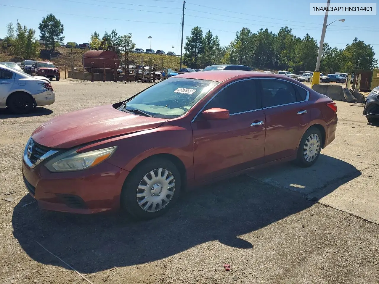 NISSAN ALTIMA 2017, VIN 1N4AL3AP1HN314401