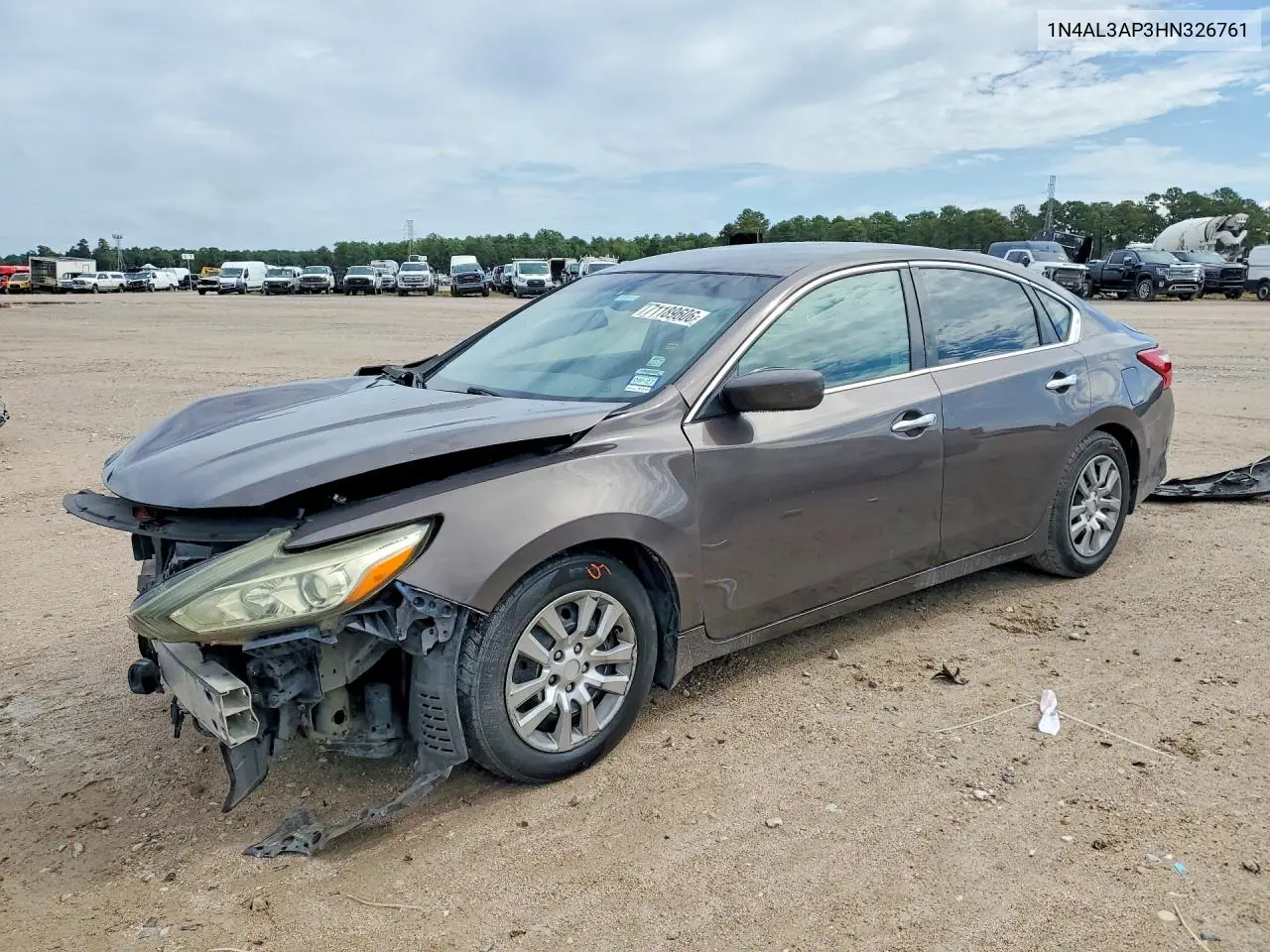NISSAN ALTIMA 2017, VIN 1N4AL3AP3HN326761