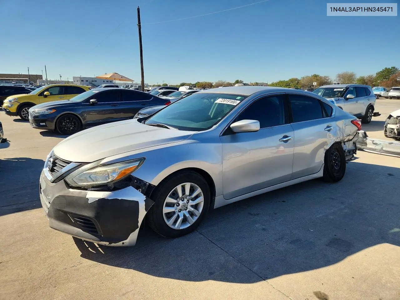 NISSAN ALTIMA 2017, VIN 1N4AL3AP1HN345471