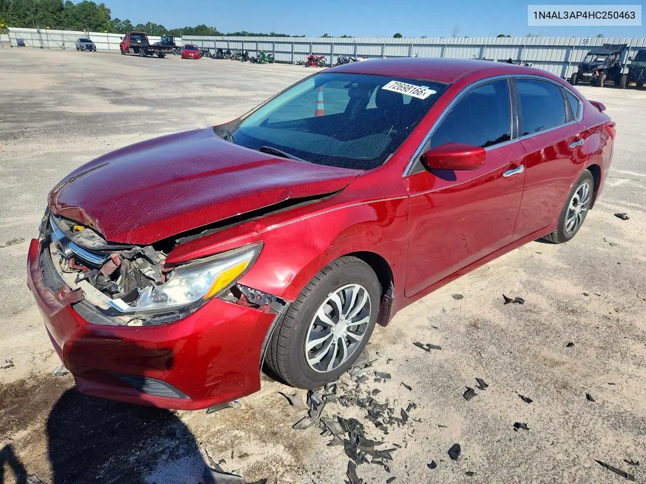 NISSAN ALTIMA 2017, VIN 1N4AL3AP4HC250463