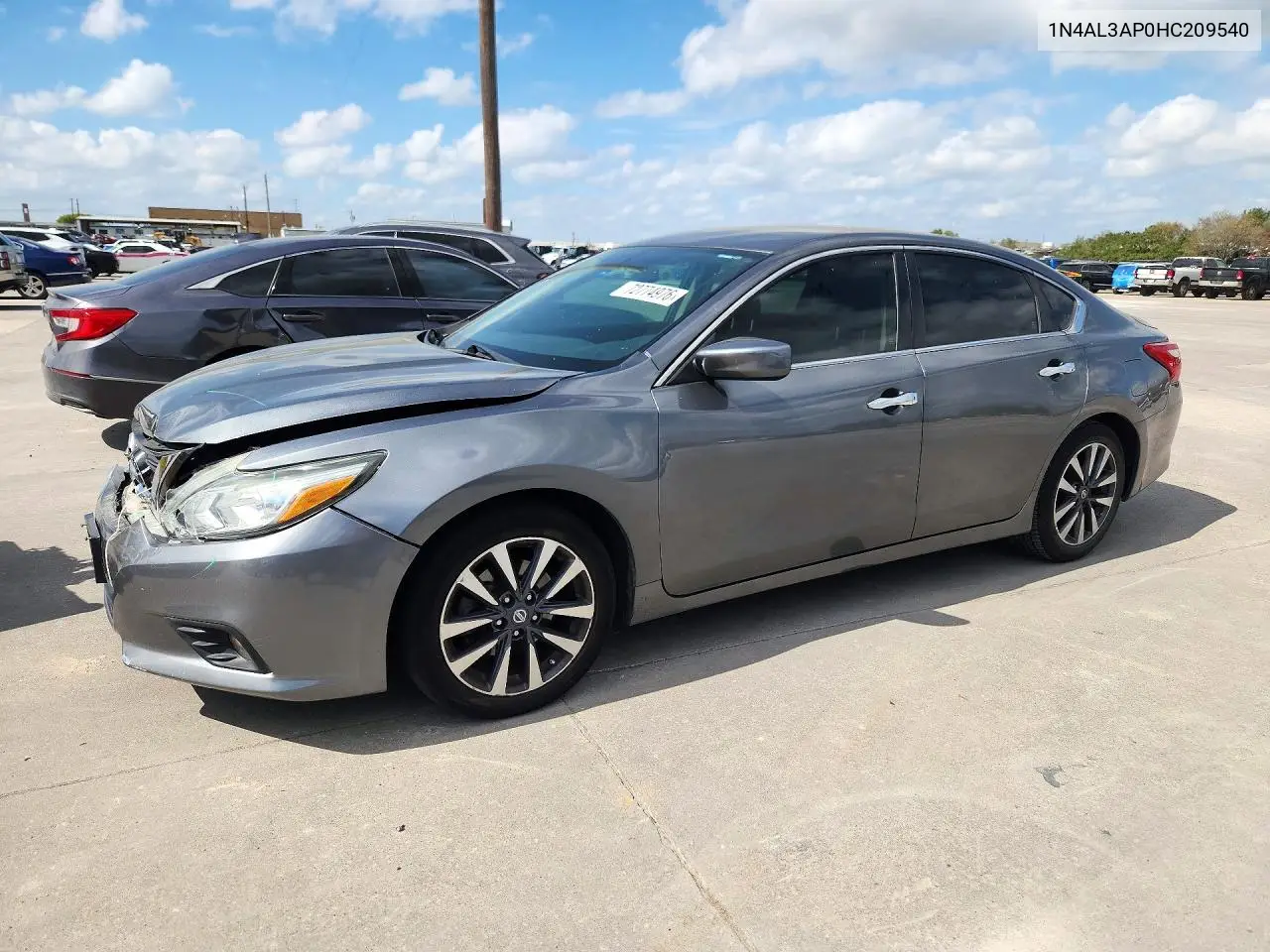 NISSAN ALTIMA 2017, VIN 1N4AL3AP0HC209540