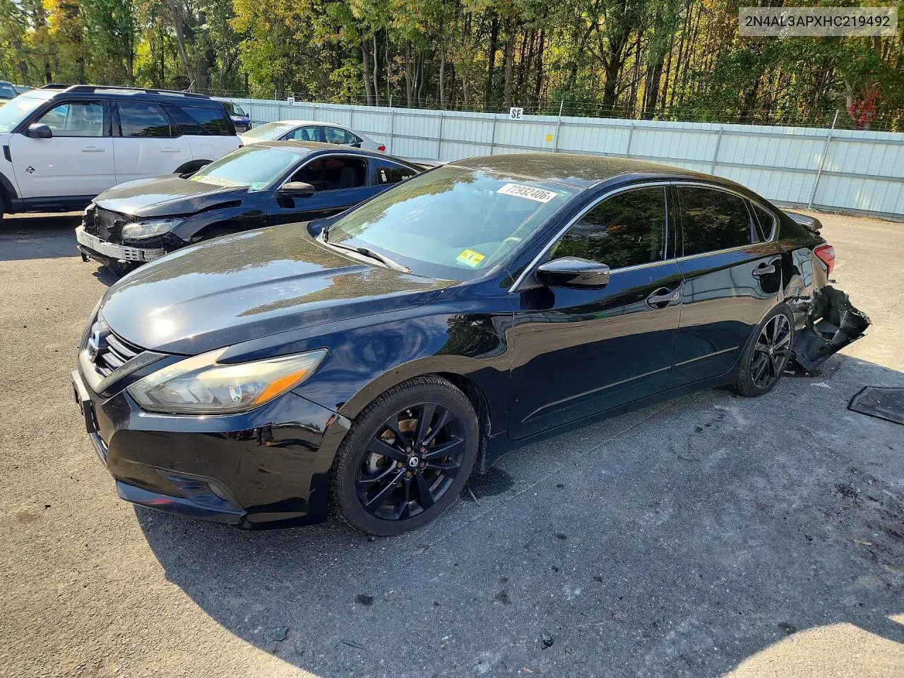 NISSAN ALTIMA 2017, VIN 2N4AL3APXHC219492