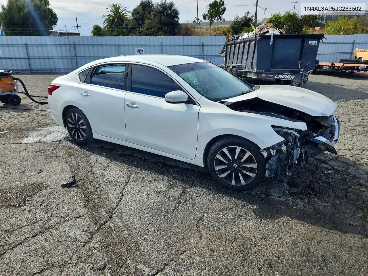 2018 NISSAN ALTIMA VIN 1N4AL3AP5JC233502 — фото 4