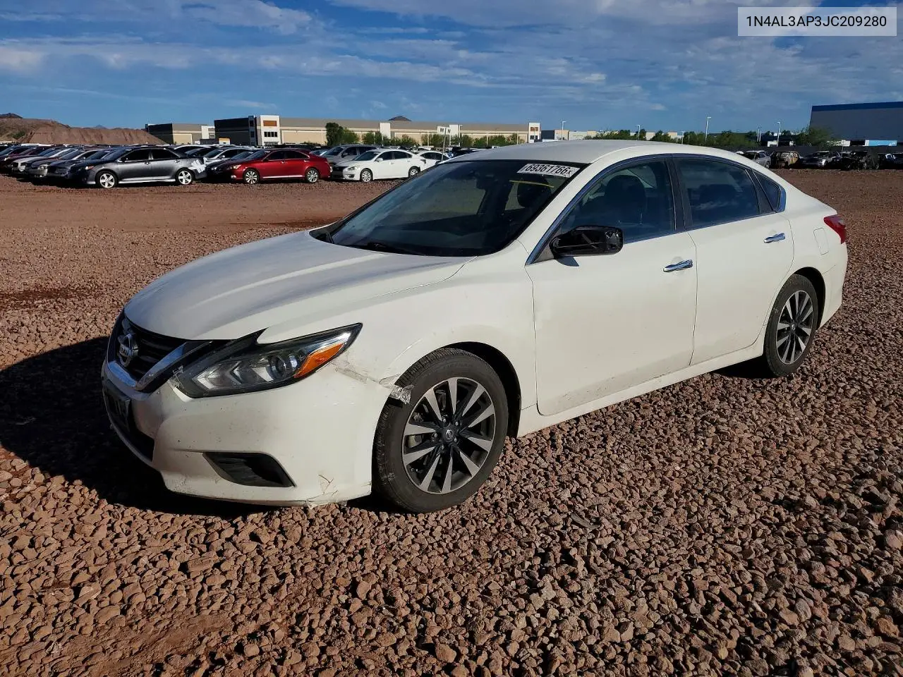 NISSAN ALTIMA 2018, VIN 1N4AL3AP3JC209280