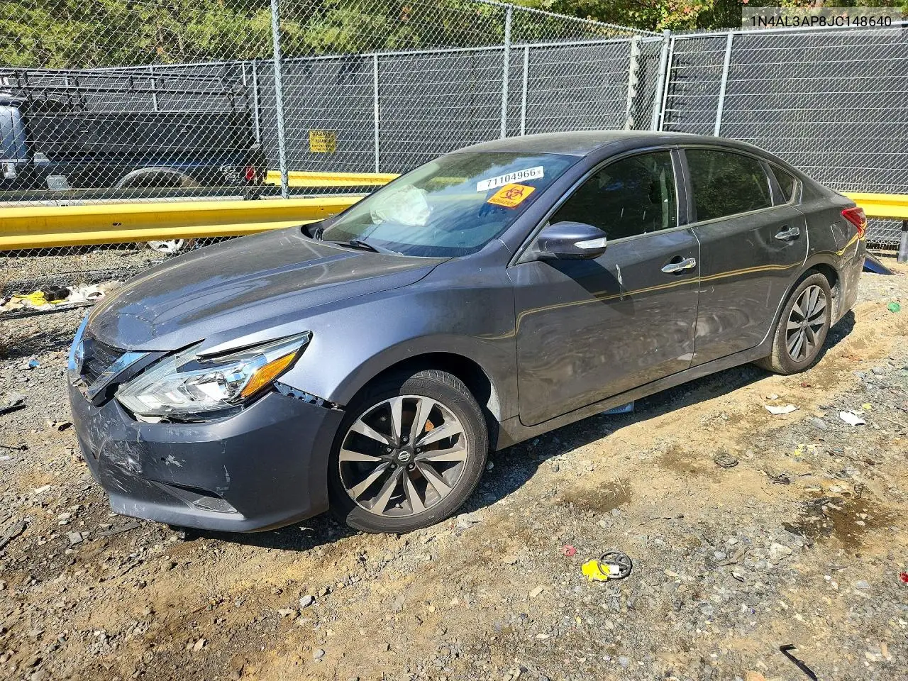 NISSAN ALTIMA 2018, VIN 1N4AL3AP8JC148640