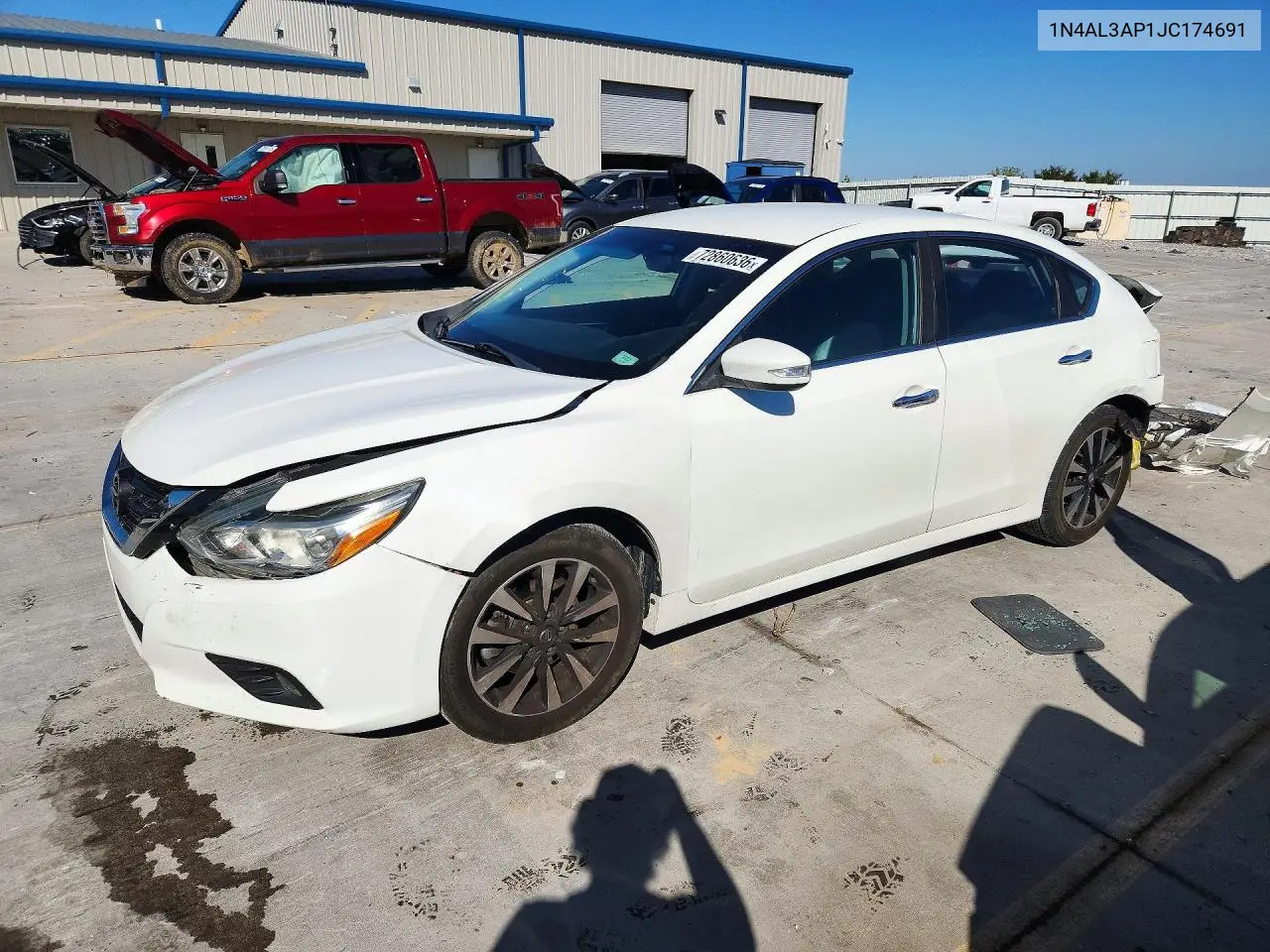NISSAN ALTIMA 2018, VIN 1N4AL3AP1JC174691
