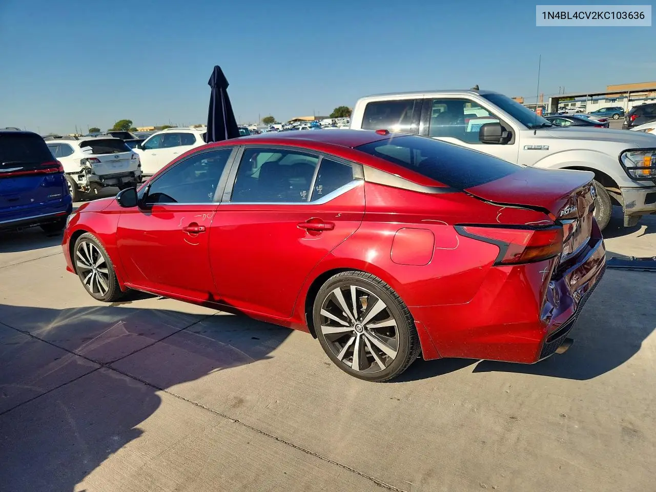 2019 NISSAN ALTIMA VIN 1N4BL4CV2KC103636 — фото 2