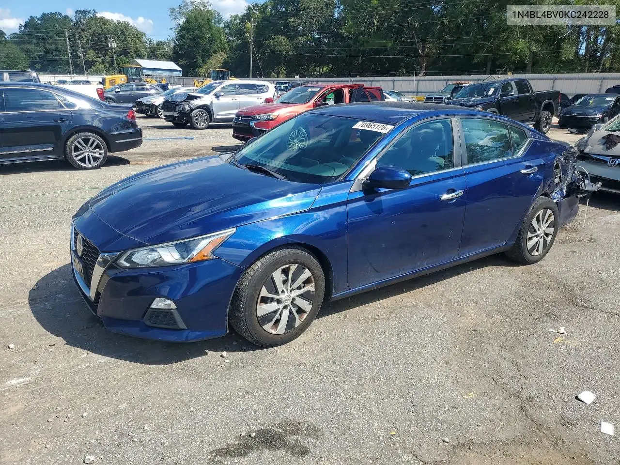 NISSAN ALTIMA 2019, VIN 1N4BL4BV0KC242228