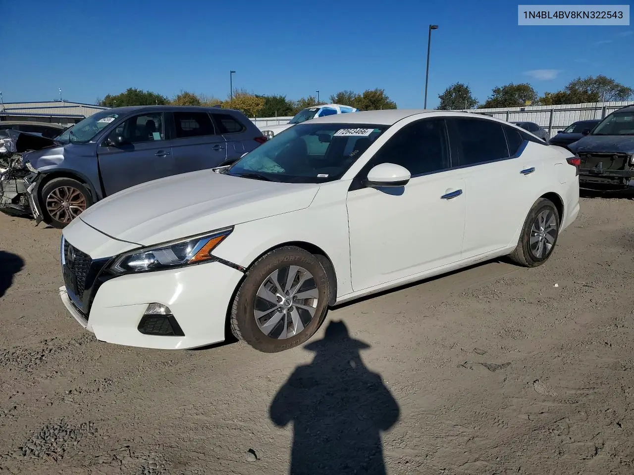 NISSAN ALTIMA 2019, VIN 1N4BL4BV8KN322543