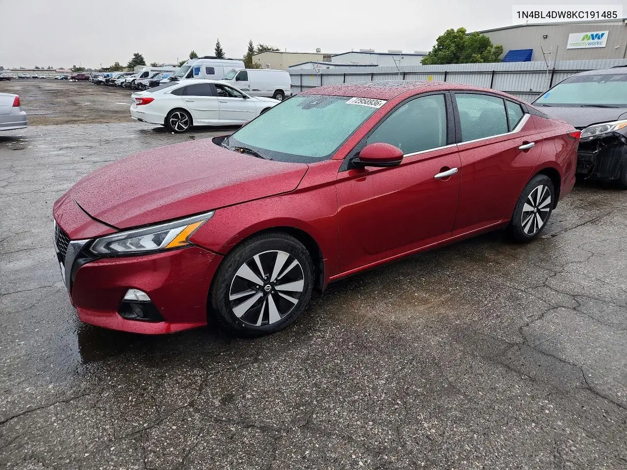 NISSAN ALTIMA 2019, VIN 1N4BL4DW8KC191485