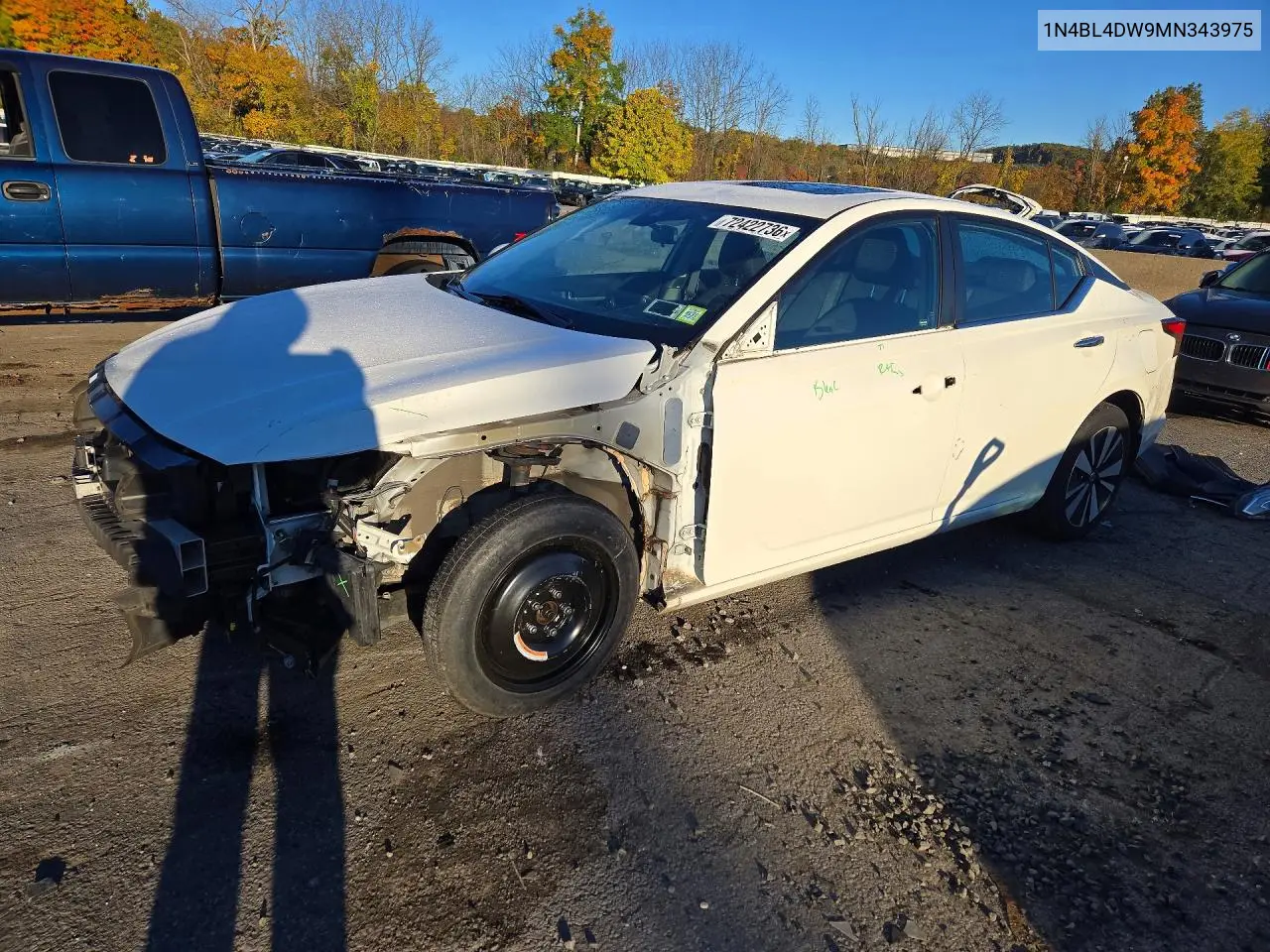 NISSAN ALTIMA 2021, VIN 1N4BL4DW9MN343975