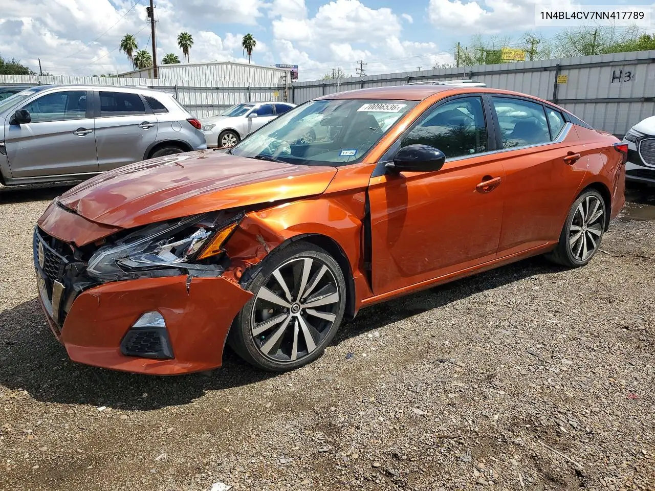 NISSAN ALTIMA 2022, VIN 1N4BL4CV7NN417789