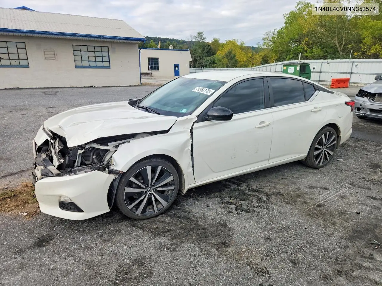 NISSAN ALTIMA 2022, VIN 1N4BL4CV0NN352574