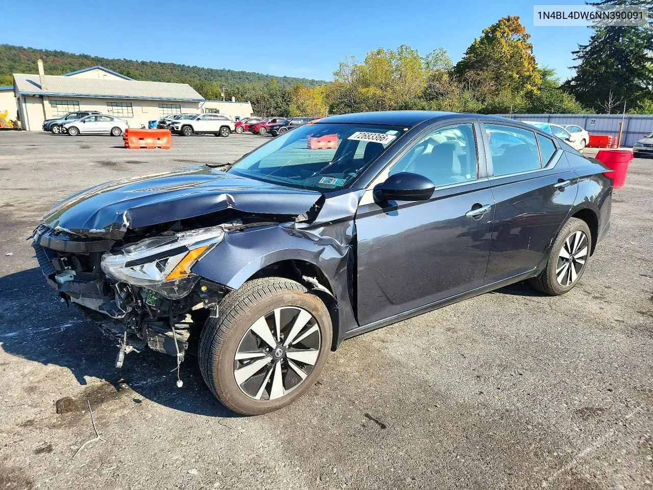NISSAN ALTIMA 2022, VIN 1N4BL4DW6NN390091