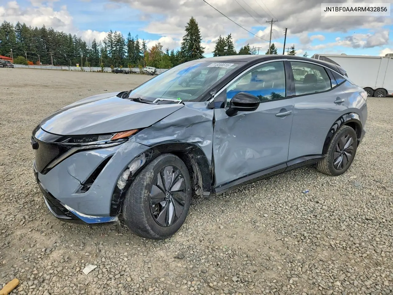 NISSAN ARIYA 2024, VIN JN1BF0AA4RM432856