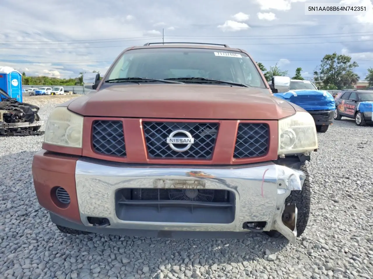 NISSAN ARMADA 2004, VIN 5N1AA08B64N742351