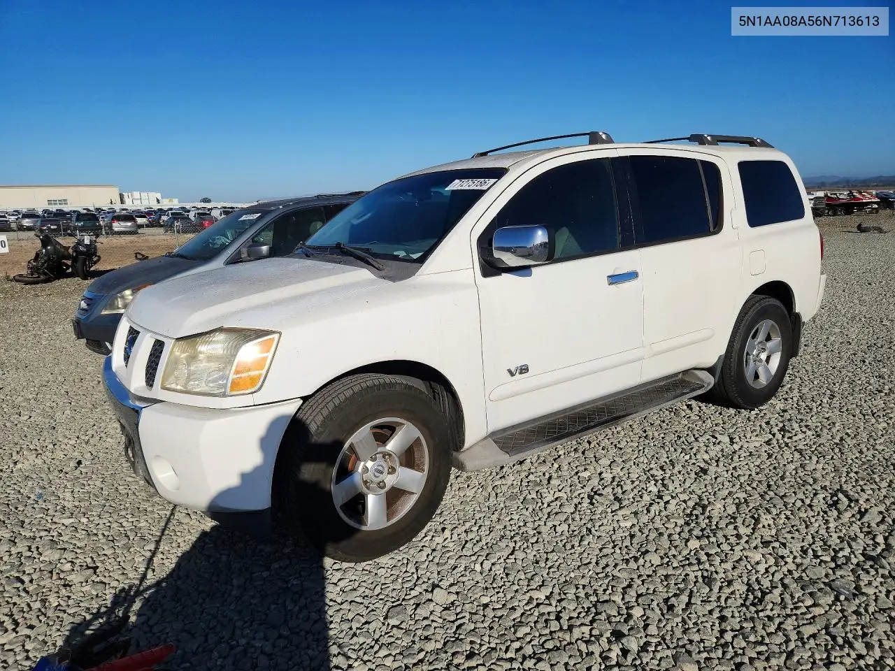 NISSAN ARMADA 2006, VIN 5N1AA08A56N713613
