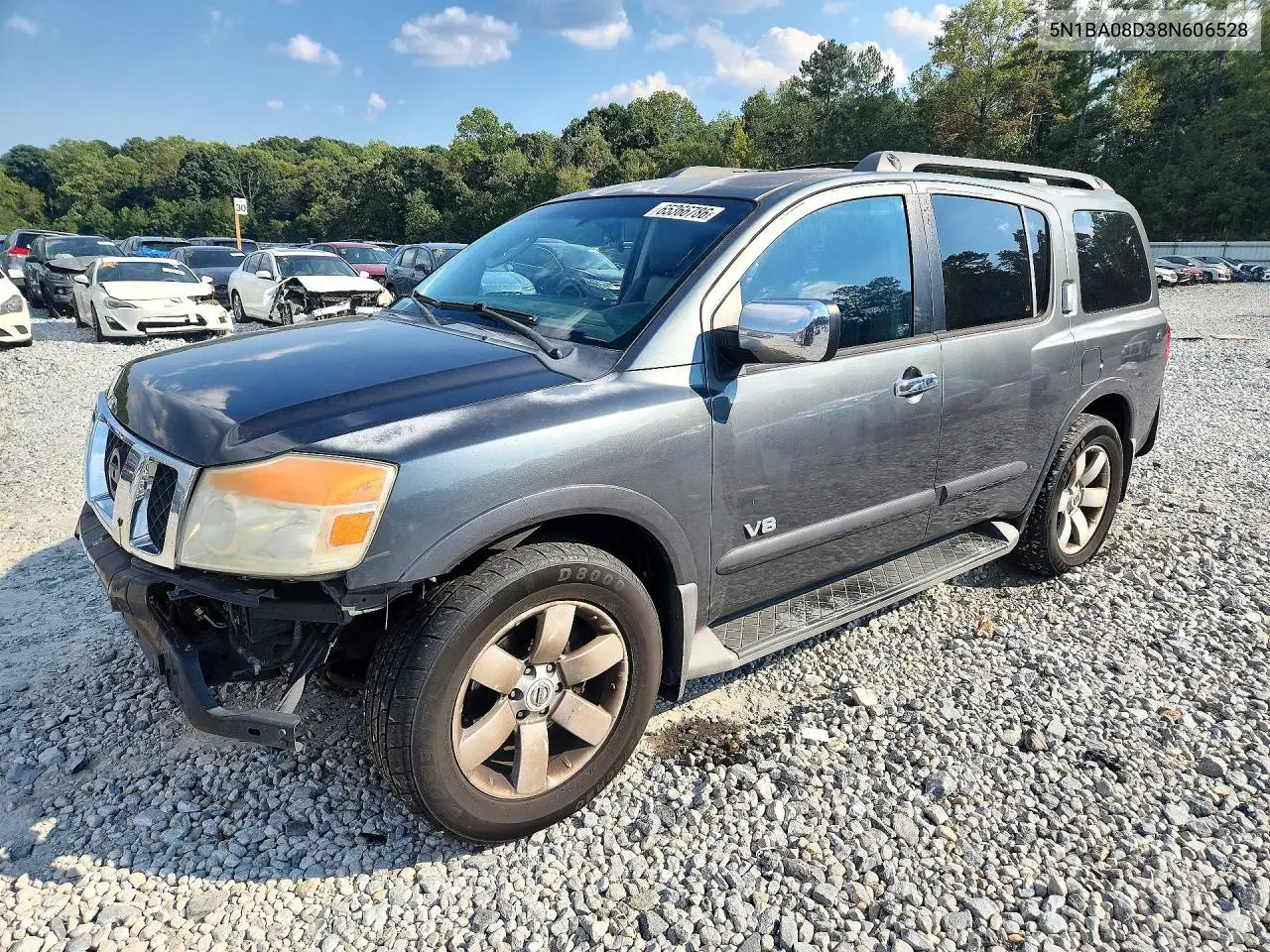 NISSAN ARMADA 2008, VIN 5N1BA08D38N606528