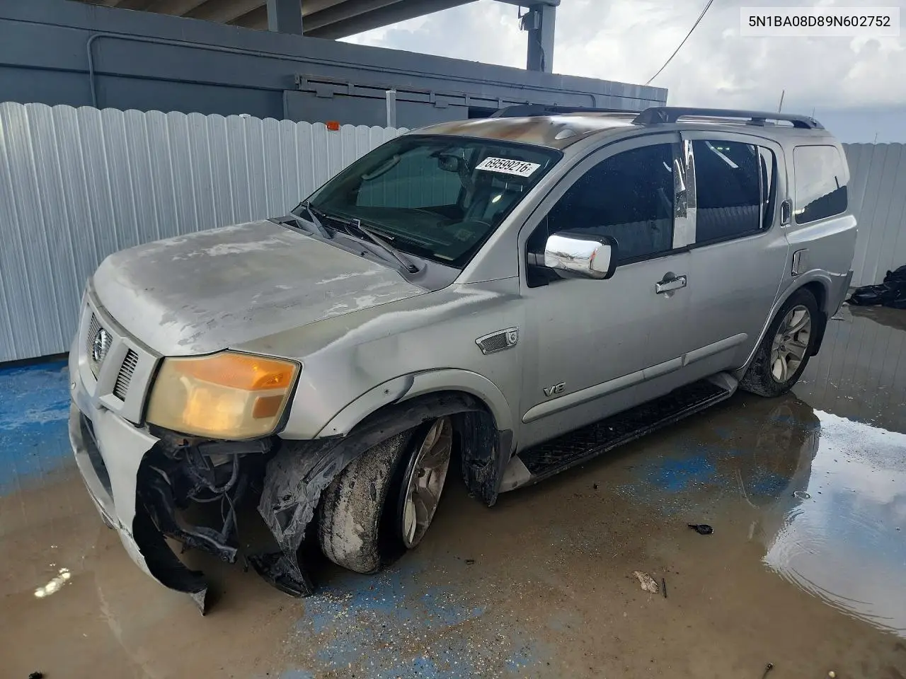 NISSAN ARMADA 2009, VIN 5N1BA08D89N602752