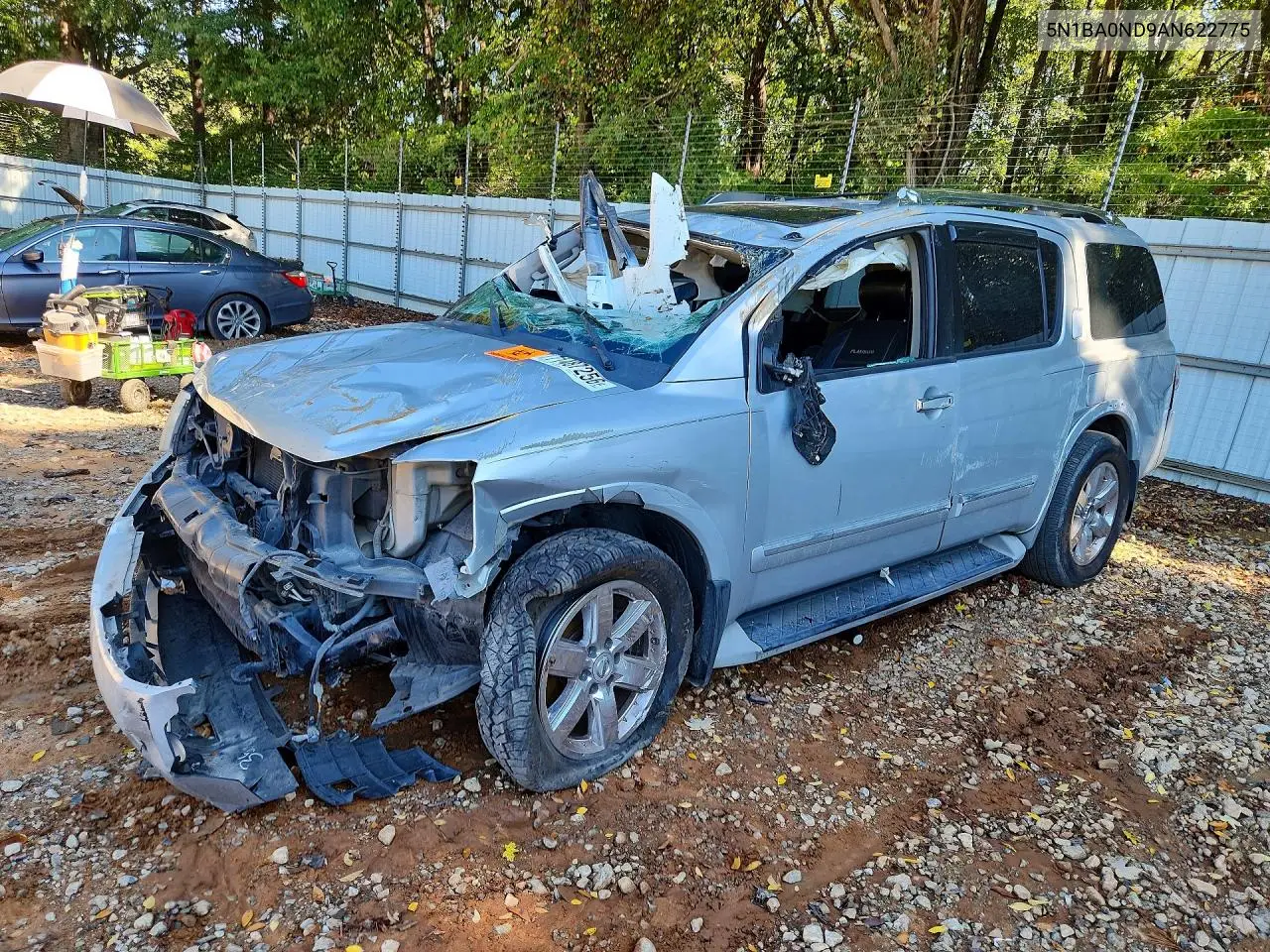 NISSAN ARMADA 2010, VIN 5N1BA0ND9AN622775
