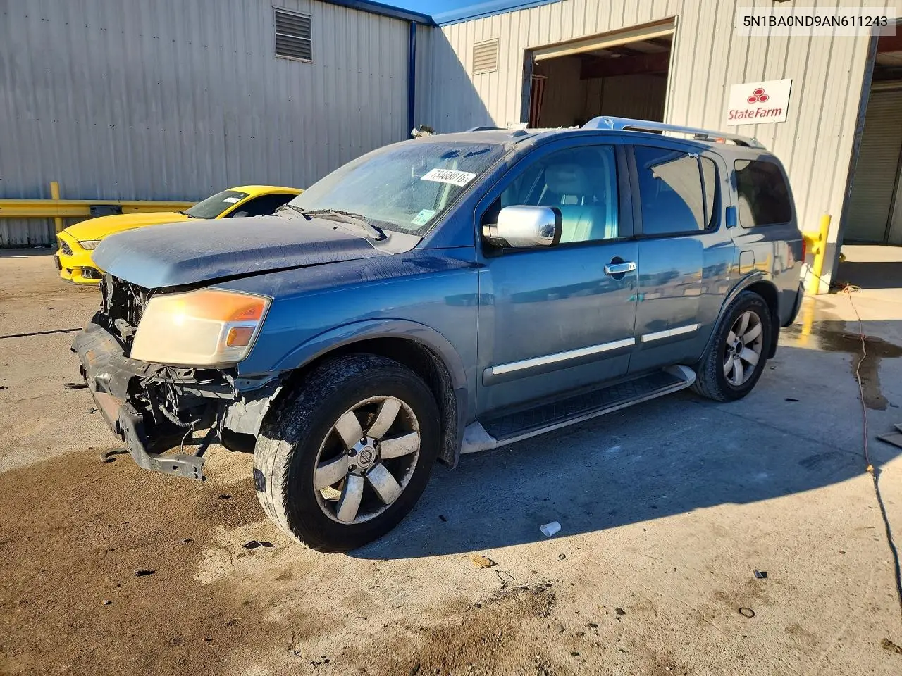 NISSAN ARMADA 2010, VIN 5N1BA0ND9AN611243