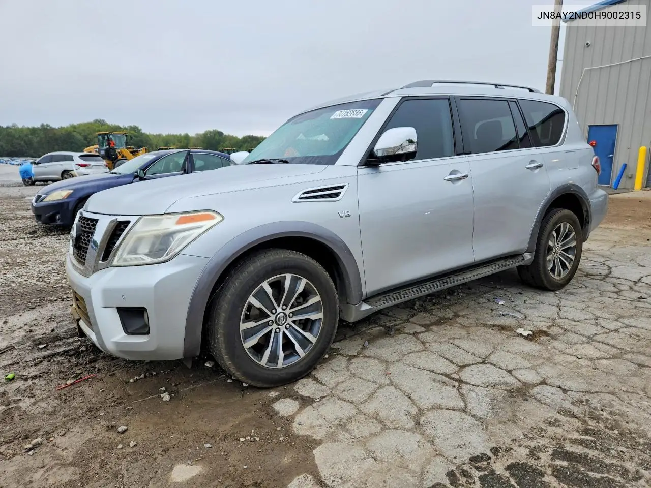NISSAN ARMADA 2017, VIN JN8AY2ND0H9002315