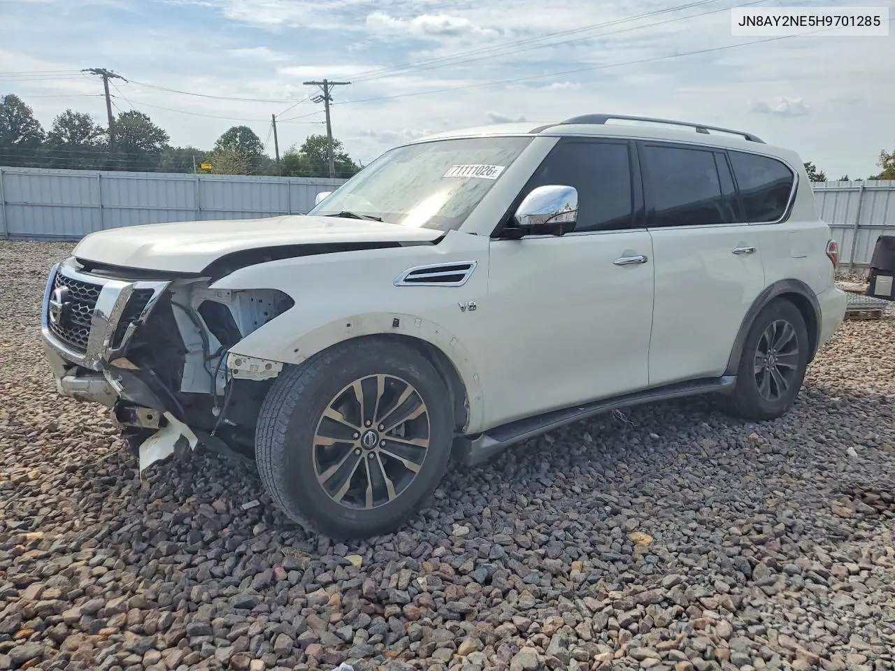 NISSAN ARMADA 2017, VIN JN8AY2NE5H9701285