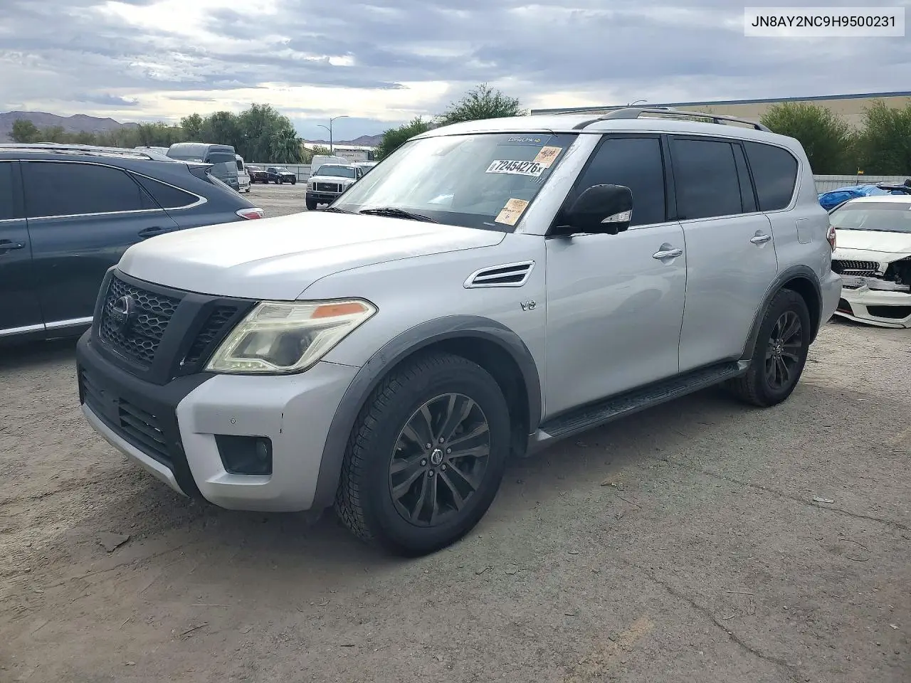 NISSAN ARMADA 2017, VIN JN8AY2NC9H9500231