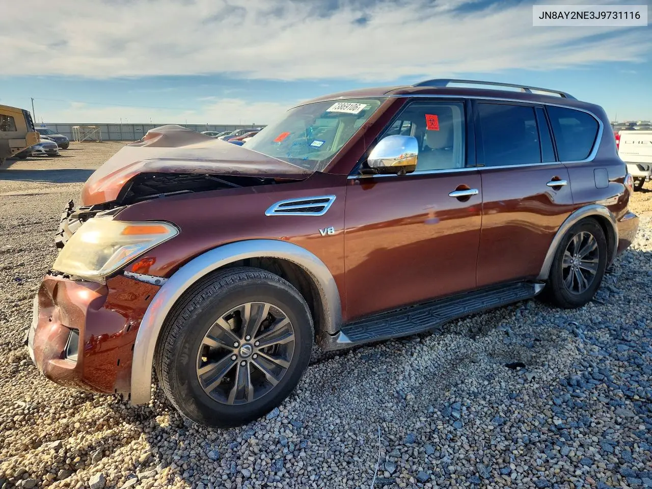 NISSAN ARMADA 2018, VIN JN8AY2NE3J9731116