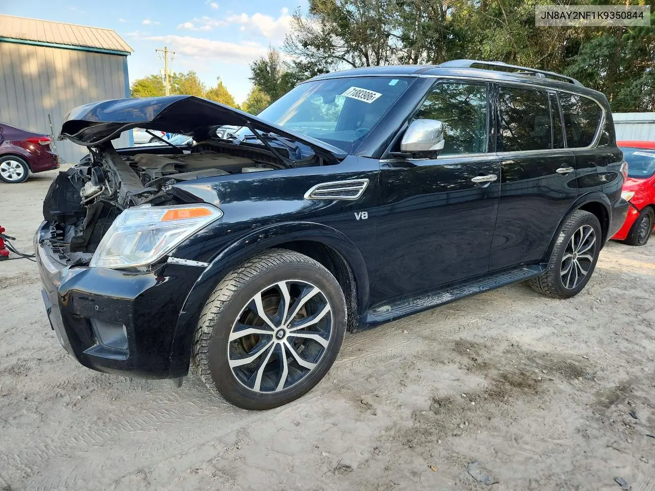 NISSAN ARMADA 2019, VIN JN8AY2NF1K9350844