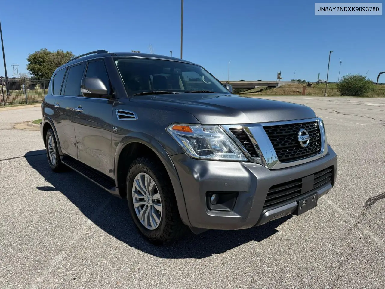 NISSAN ARMADA 2019, VIN JN8AY2NDXK9093780