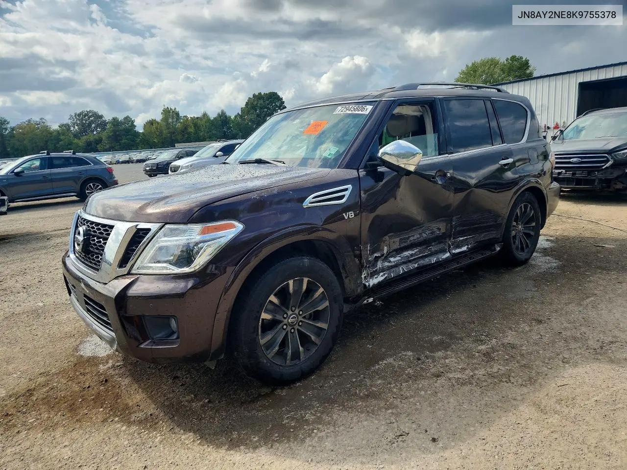 NISSAN ARMADA 2019, VIN JN8AY2NE8K9755378