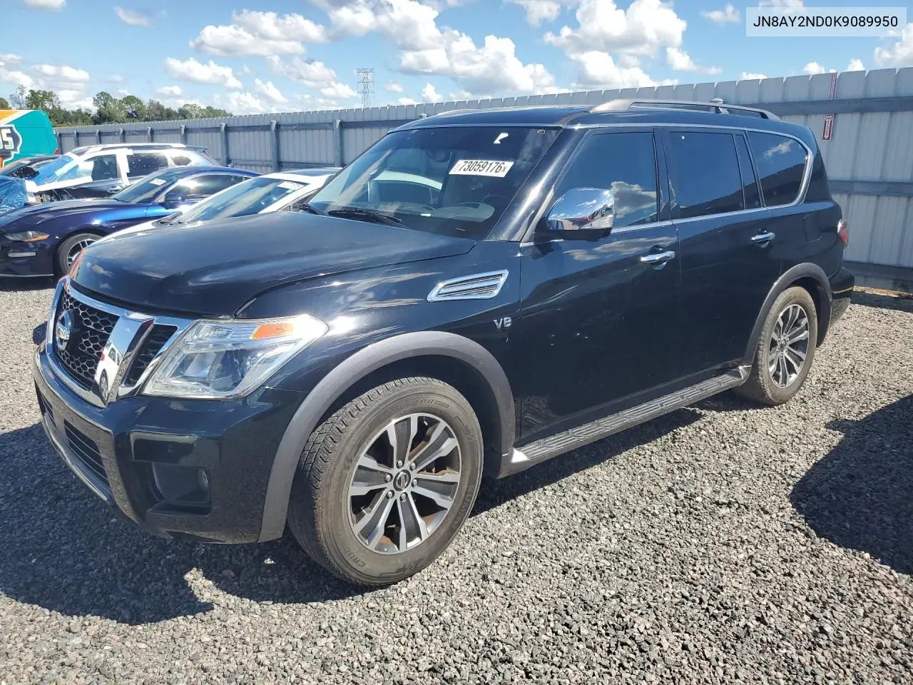 NISSAN ARMADA 2019, VIN JN8AY2ND0K9089950