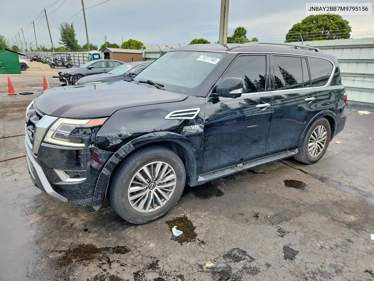 NISSAN ARMADA 2021, VIN JN8AY2BB7M9795156