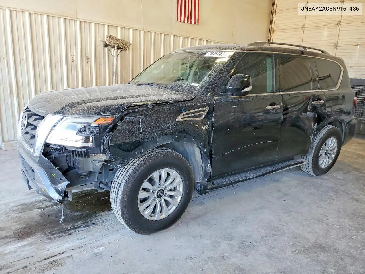 NISSAN ARMADA 2022, VIN JN8AY2AC5N9161436