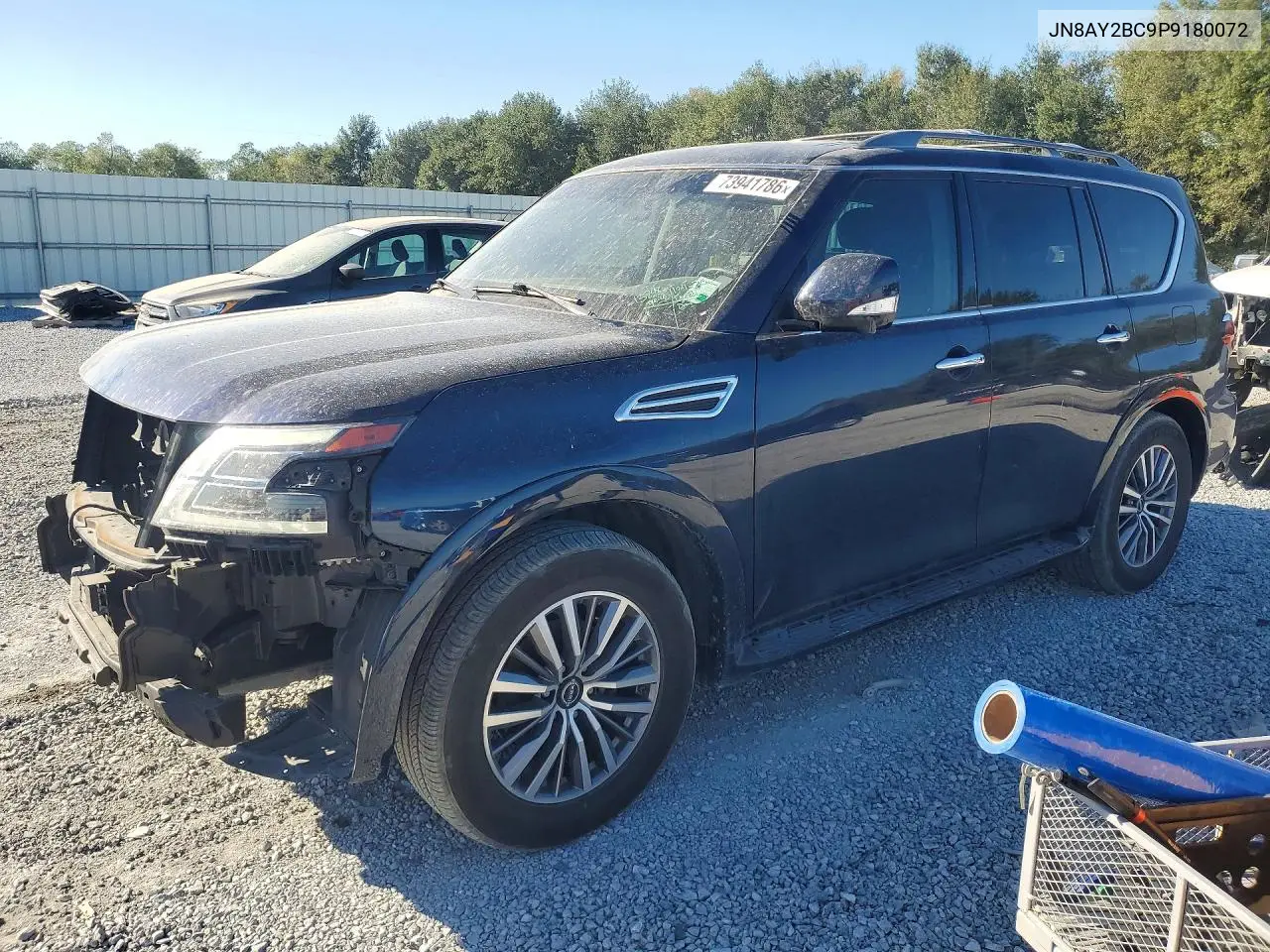 NISSAN ARMADA 2023, VIN JN8AY2BC9P9180072