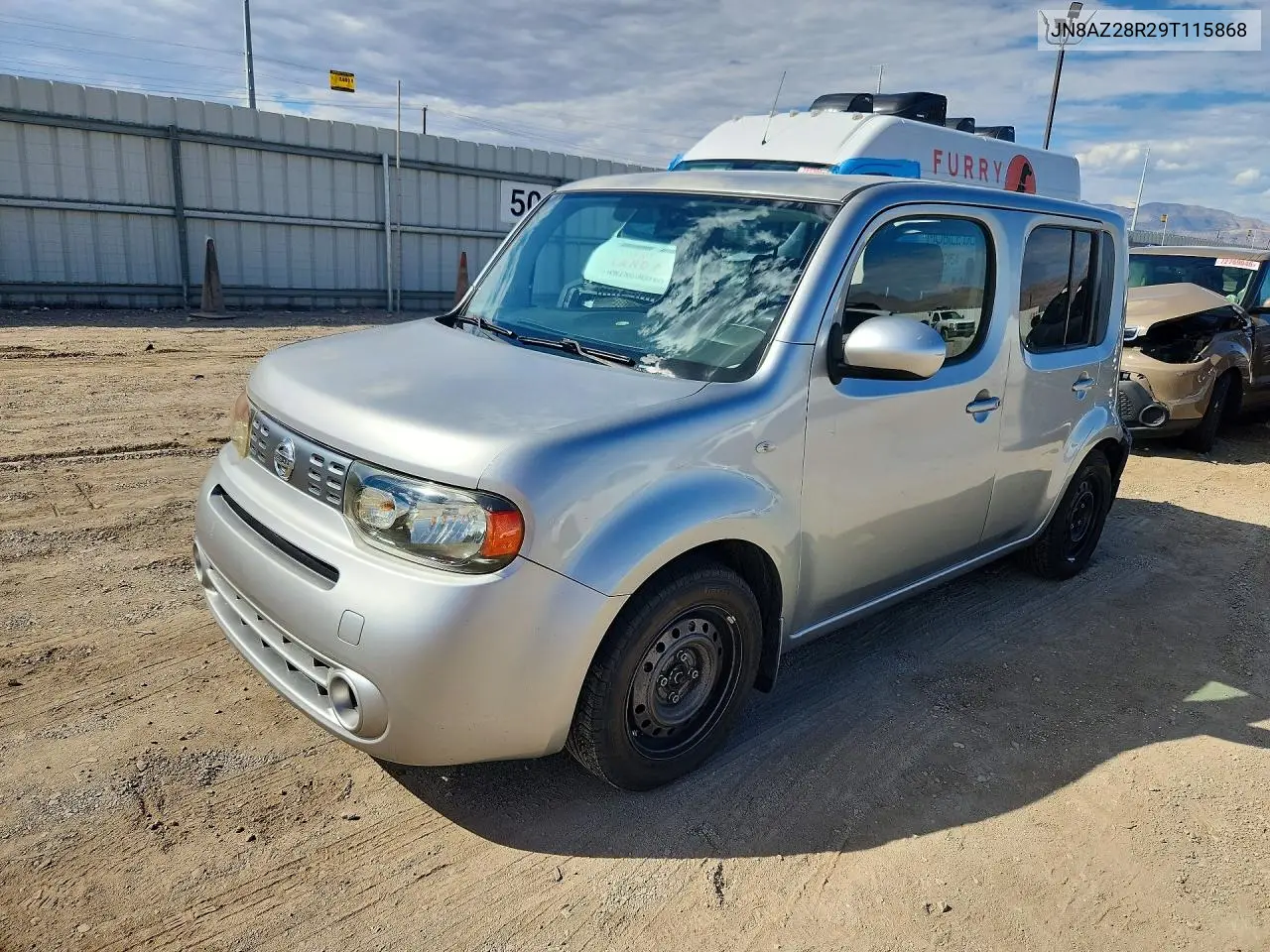 NISSAN CUBE 2009, VIN JN8AZ28R29T115868