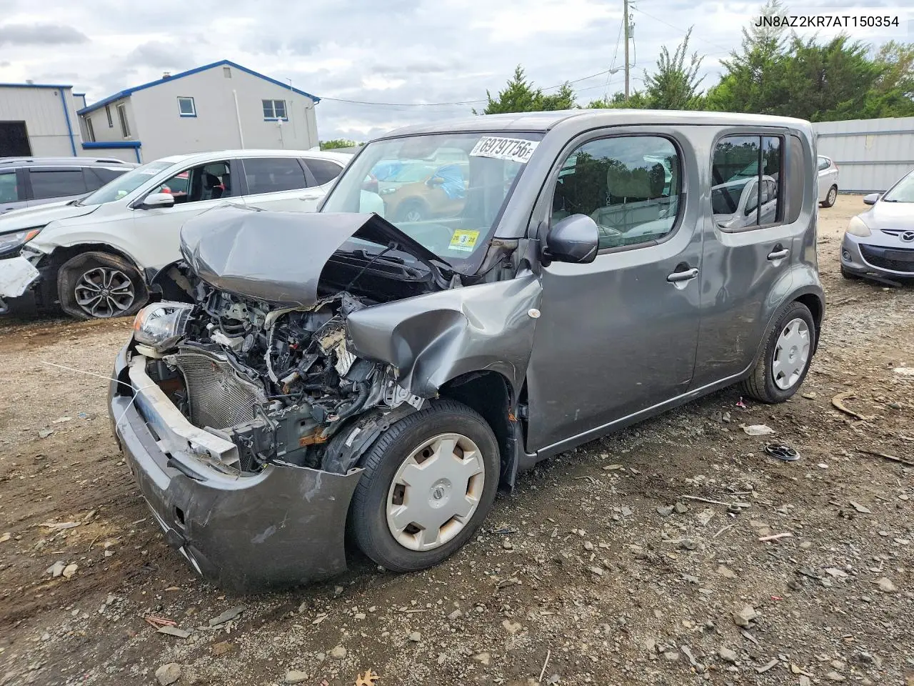 NISSAN CUBE 2010, VIN JN8AZ2KR7AT150354