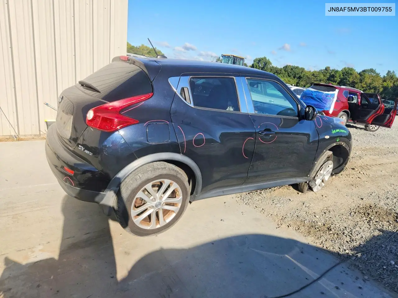 2011 NISSAN JUKE VIN JN8AF5MV3BT009755 — фото 3