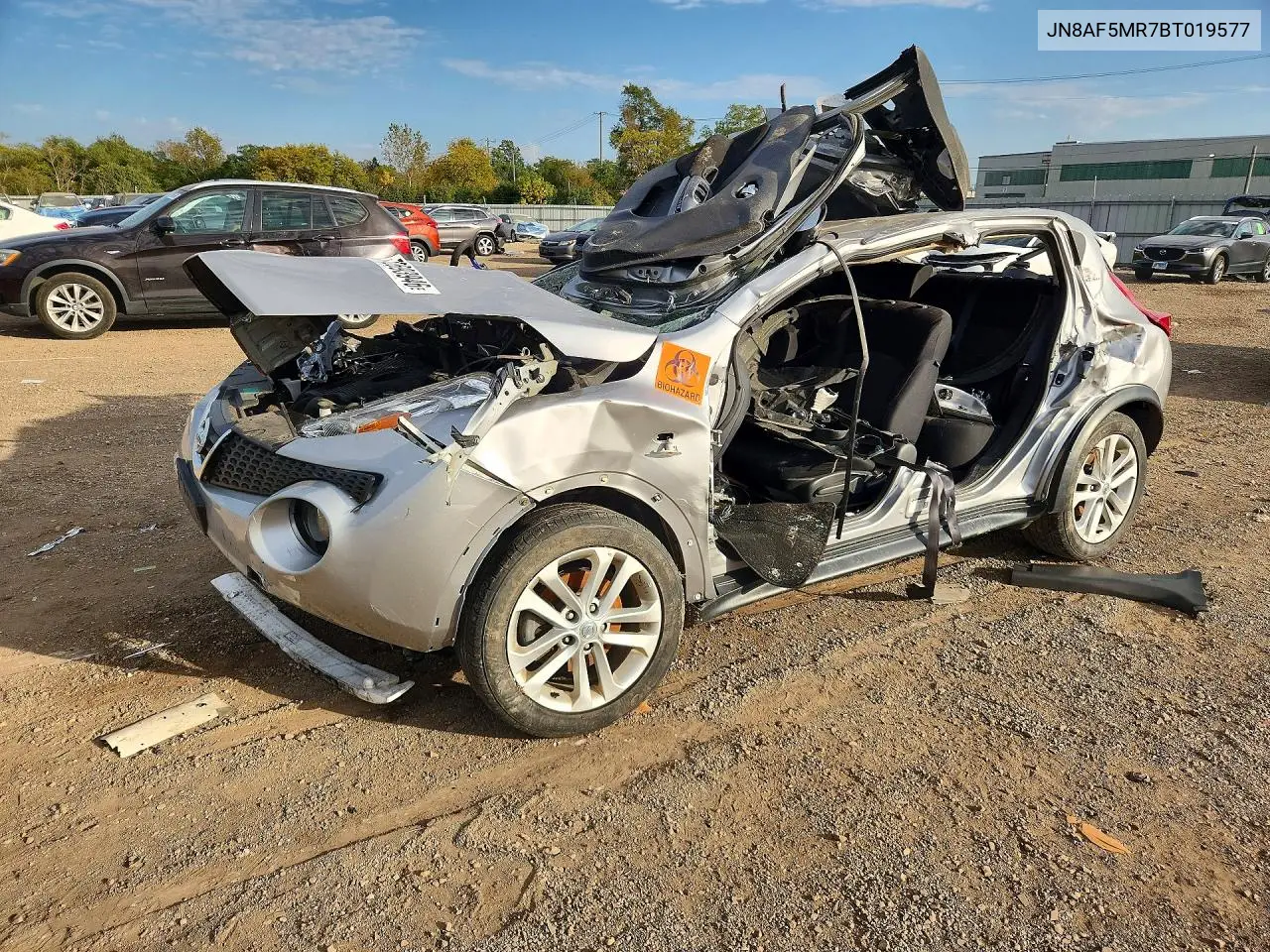 NISSAN JUKE 2011, VIN JN8AF5MR7BT019577