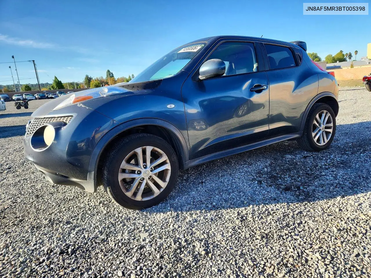 NISSAN JUKE 2011, VIN JN8AF5MR3BT005398