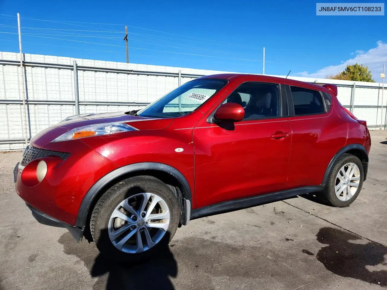 NISSAN JUKE 2012, VIN JN8AF5MV6CT108233