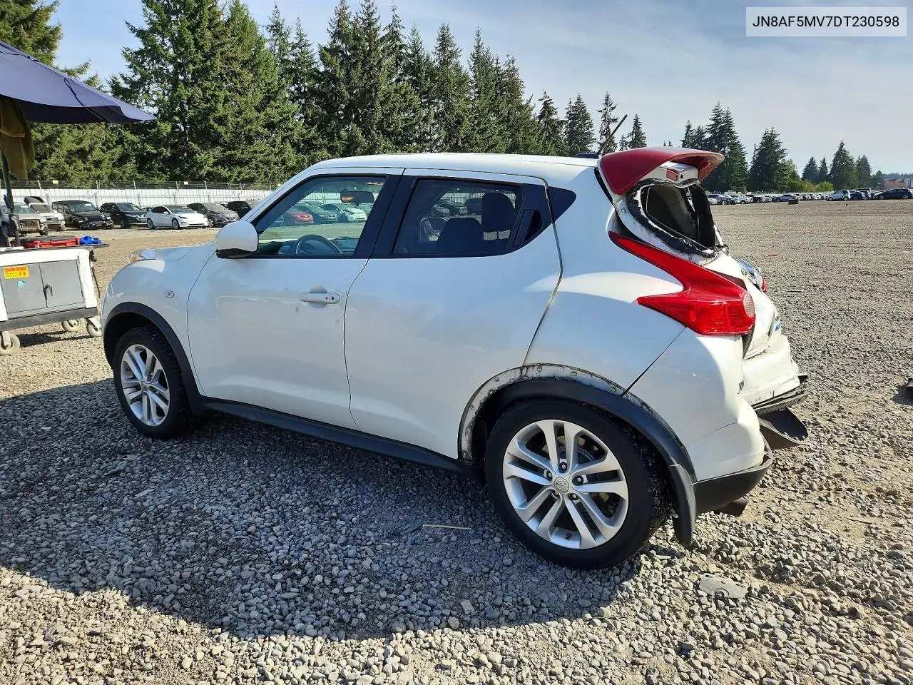 2013 NISSAN JUKE VIN JN8AF5MV7DT230598 — фото 2