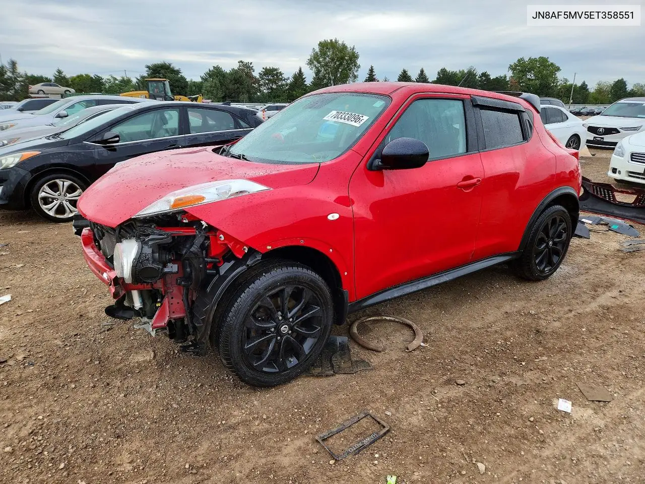 NISSAN JUKE 2014, VIN JN8AF5MV5ET358551